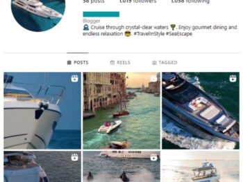 1K Yachts Luxury Instagram Account for sale