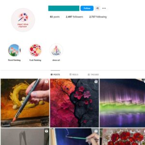 2K Art Paintings Instagram Account for Sale