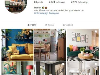 2K Luxury Interior Design Instagram Account for sale