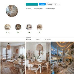 3K Home Decor Luxury Instagram Account for Sale
