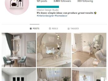 3K Minimalistic Interior Design Instagram Account for sale