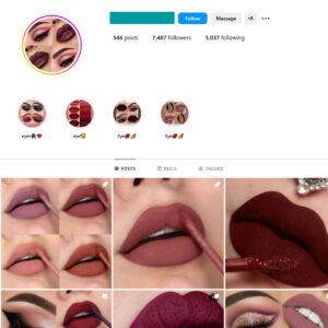 7K Lipsticks Makeup Instagram Account for Sale