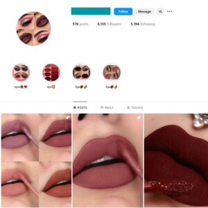 8K Lipsticks Makeup Instagram Account for Sale