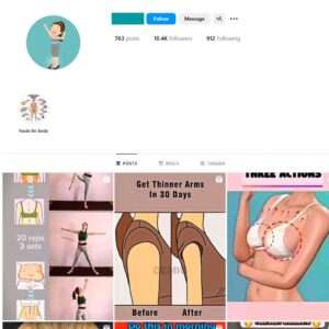 10K Fitness Fat-loss Instagram Account for Sale