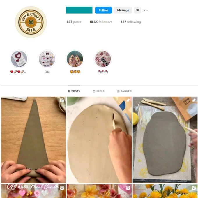 18K Clay Art Instagram Account for Sale