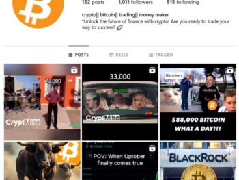 1K Bitcoin Crypto Instagram Account for sale