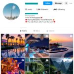 1K Travel Destinations Instagram Account for sale