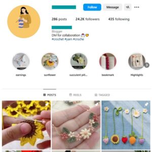 24K Crochet Knitting Instagram Account for sale
