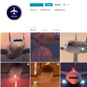 2K Airplanes Aviation Instagram Account for Sale