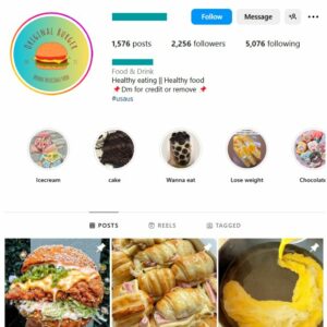 2K Fast Food Instagram Account for sale