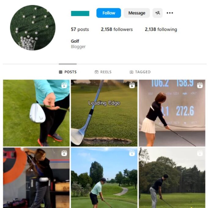 2K Sports Golf Instagram Account for sale