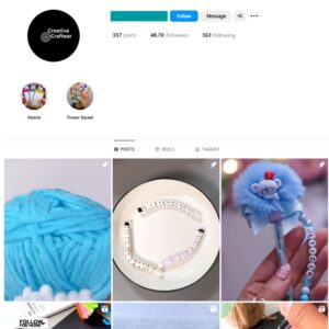 45K Papercraft DIY Instagram Account for Sale
