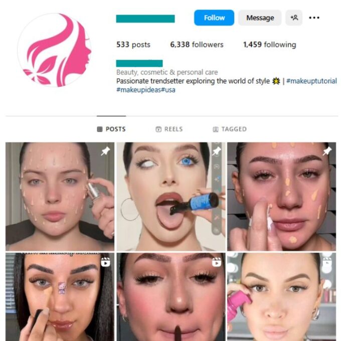 6K Makeup Trends Instagram Account for sale