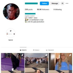 90K Entertainment Movie Clips Instagram Account for sale