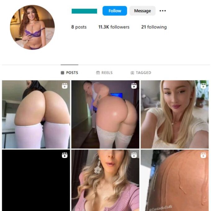 11K Adult Models Instagram Account for sale