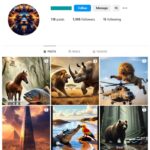 1K AI Animals Instagram Account for sale