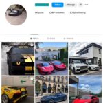 1K Exotic Cars Instagram Account for sale