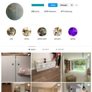 1K Home Decor Interior Instagram Account for sale