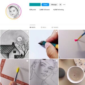 2K Sketching Art Instagram Account for Sale