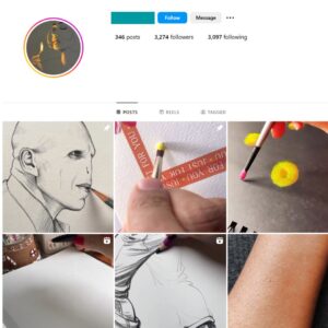 3K Art Paintings Instagram Account for Sale