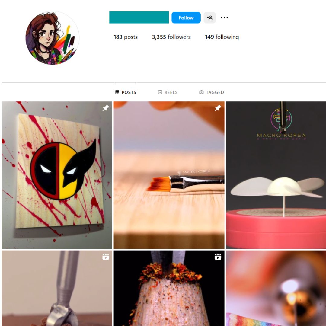 3K DIY Art Instagram Account for Sale
