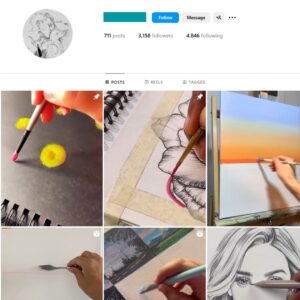 3K DIY Art Paintings Instagram Account for Sale