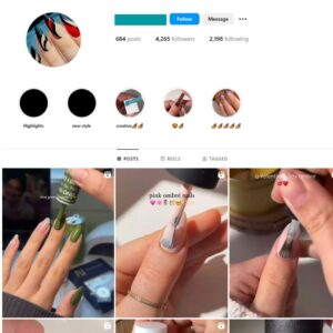 4K Makeup Nails Instagram Account for Sale