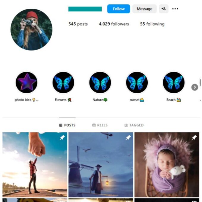 4K Photography Filmmaking Instagram Account for sale