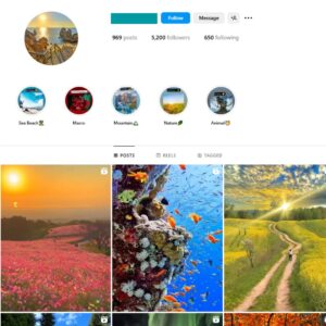 5K Travel Vacation Instagram Account for Sale