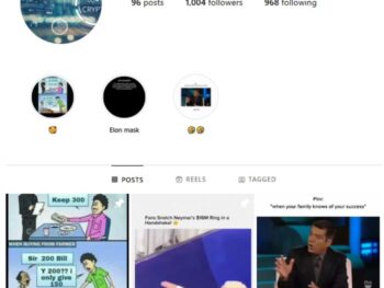 1K Crypto Stock Market Instagram Account for sale