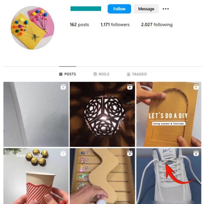 1K DIY Crafts Instagram Account for sale