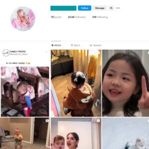 25K Kids Babies Instagram Account for Sale