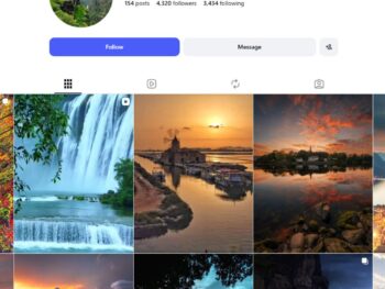 4K Nature Scenery Instagram Account for Sale
