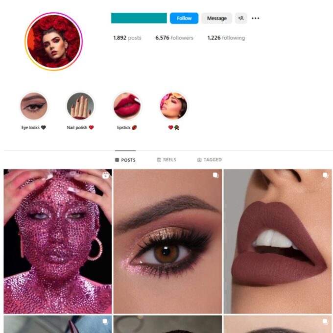 6K Eyelashes Makeup Instagram Account for Sale