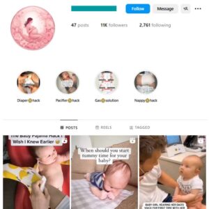 10K Babies Kids Instagram Account for sale