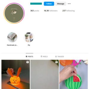 16K Creative DIY Instagram Account for sale