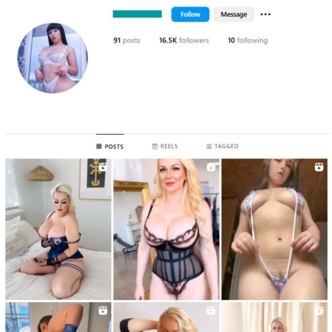 16K Girls Models Instagram Account for sale