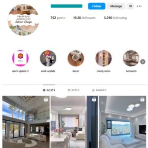 19K Interior Luxury Home Instagram Account for sale