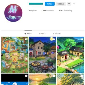 1K AI Art Instagram Account for sale