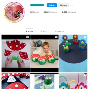 1K Art & Crafts Instagram Account for sale