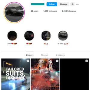 1K Automotive Cars Instagram Account for sale