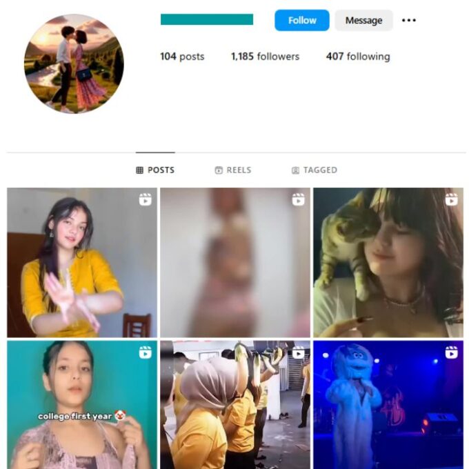 1K Girls Models Instagram Account for sale