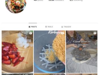 25K Food Recipes Instagram Account for sale
