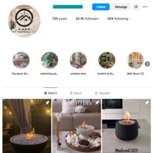 25K Home Decor Interior Instagram Account for sale