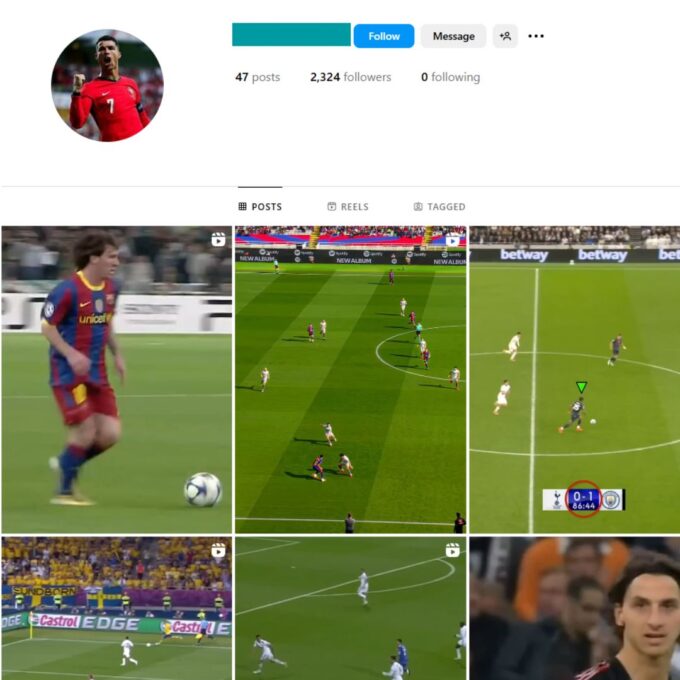 2K Football Soccer Instagram Account for Sale