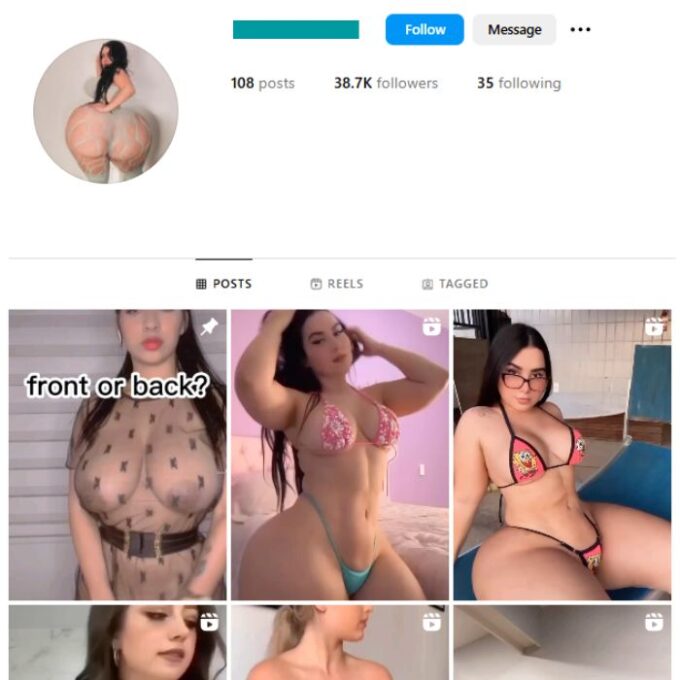 38K Girls Models Instagram Account for sale