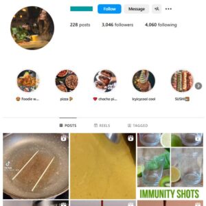 3K Fast Food Instagram Account for sale