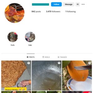 3K Fruits Vegetables Instagram Account for sale