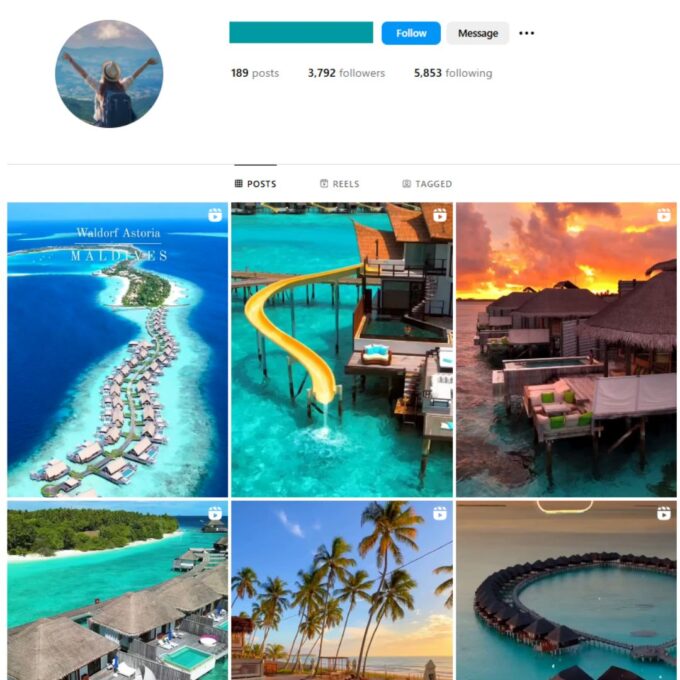 3K Travel Explore Instagram Account for Sale