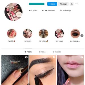 40K Beauty Makeup Instagram Account for sale